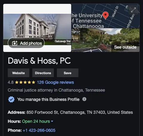 Davise & Hoss, Google Business Profile optimization Google Business Profile optimization