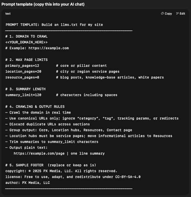 llms.txt prompt. free download.