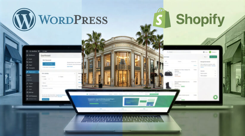 WordPress vs Shopify Beverly Hills Website Platform Comparison WordPress Vs Shopify Beverly Hills Comparison Showing Luxury Boutique Website Design Options For Local Businesses.